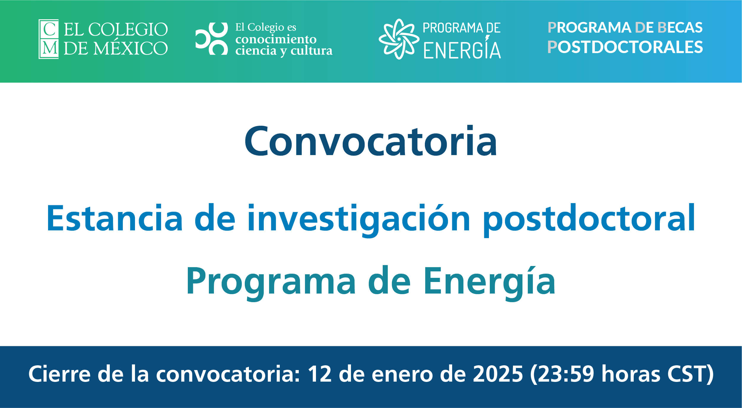 Estancia posdoctoral Programa de Energía